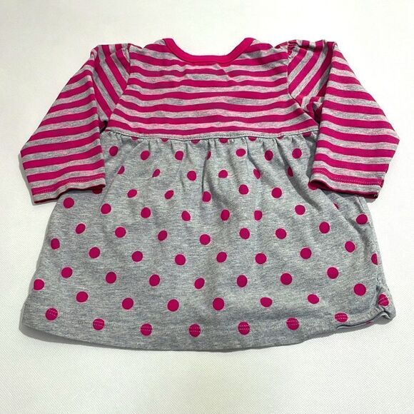 Carters Girls Pink/Gray long sleeve top - Picture 2 of 3